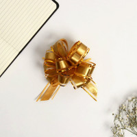 Бант-шар №3 упаковочный цв.золотой арт.7986221