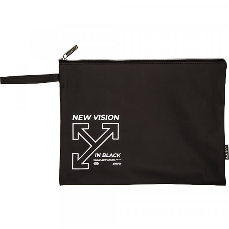Папка школьная для тетрадей А4 на молнии кожзам (deVENTE) New Vision с ручкой арт.8056480