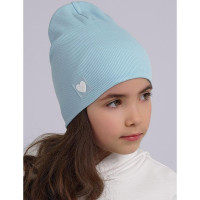 Шапка демисезонная для девочки (CLEVER) арт.546607ш размер 52-54 цвет светло-голубой