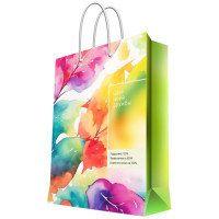 Пакет подароч. бумаж. 17,8*22,9см "Акварель" арт.93851FE