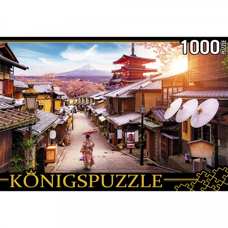 Пазл 1000 элементов Konigspuzzle Япония. Улочка в Токио (РК) арт.ШТК1000-6796
