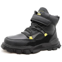 Ботинки для мальчика ( МИКАСА) черные верх-искусственная кожа подкладка -искуственный мех артикул RC97_LM427-3-2