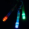 Гирлянда электрическая для дома точечная 5,5м 50LED цвет мульти (светлый провод) 8режимов арт.127-013