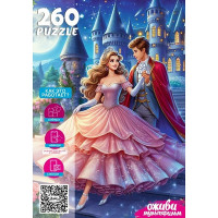 Пазл 260 элементов Оживи мультфильм Золушка (РК) арт.П260-3553