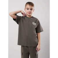 Футболка для мальчика арт.CLE 856944/15кд_п размер 34/134-42/158 цвет темно-хаки