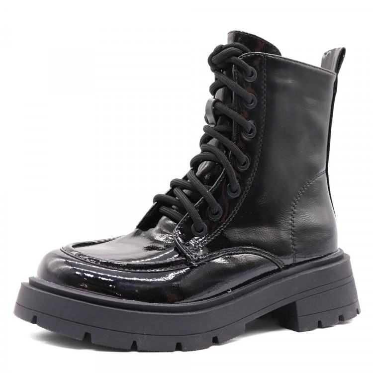 Ботинки для девочки (Paliament) черный верх-искусственная кожа подкладка - байка размерный ряд 31-37 артикул tyg-2360-36