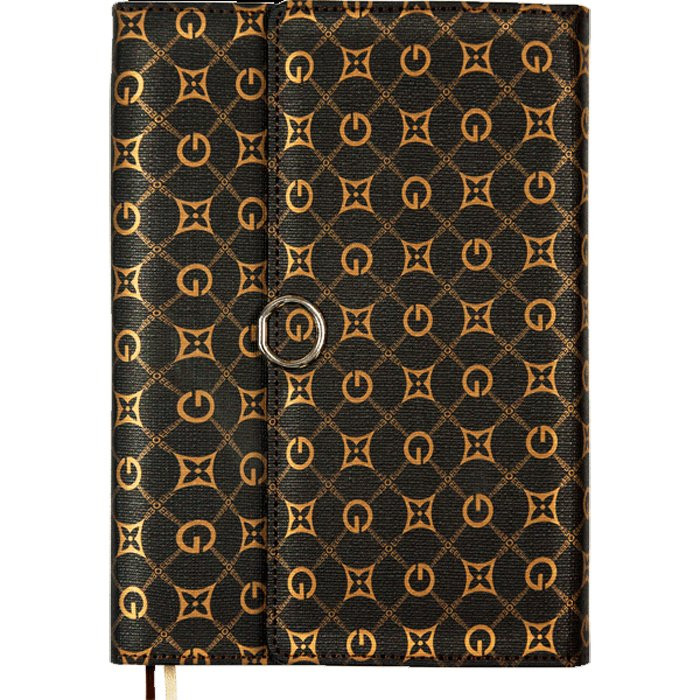 Ежедневник А5 недат. к/з deVENTE "Chic" коричневый, крем.бумага, 136л, магн.створка арт.2034124