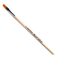 Кисть живописная СИНТЕТИКА НЕЙЛОН (АРТЕКС) №06 отводная со скосом