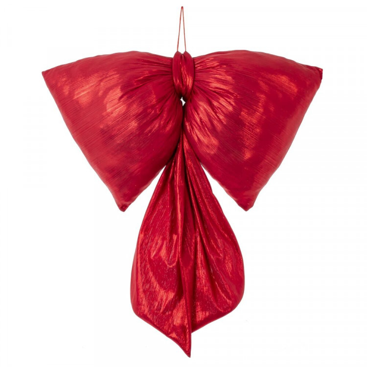Украшение декоративное "Бант объёмный" 39*25см "Парча" цв.красный арт.826091