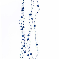 Украшение декоративное "Бусы" 200см роса сапфир арт.556-288