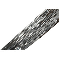 Дождь новогодний двуслойный прямой  20*100см цв.серебро