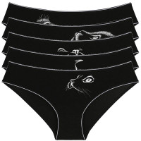 Трусы для девочки арт.5171RM размер 40/164-170 (14/15) цвет черный 100% хлопок