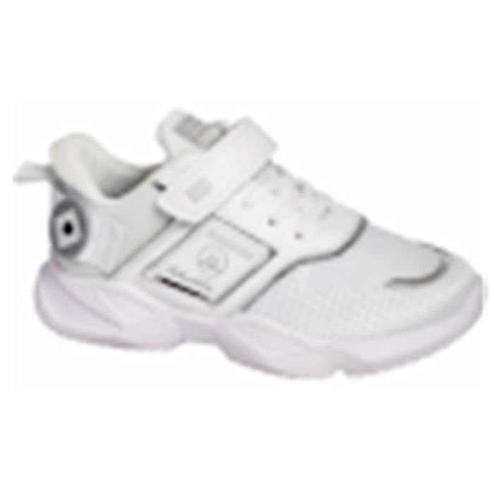 яяяКроссовки для девочки (INDIGO KIDS) белые верх-текстиль+искусственная кожа подкладка-текстиль артикул 90-287A/12