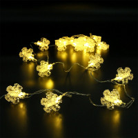 Гирлянда эл.д/дома фигурная 04м 20LED "Прищепка-Снежинка" (св.провод) цв.т.белый арт.183-044