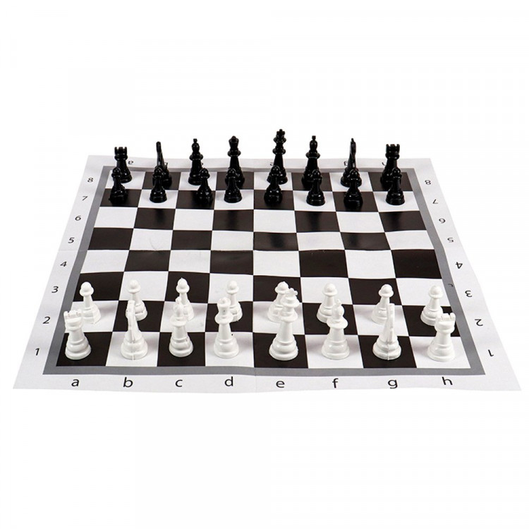 Игра настольная Шахматы, Шашки классические в пакете+поле (РК) пластик 28,5х28,5 см арт.ИН-0159