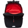 Рюкзак для мальчиков (GRIZZLY) арт RU-134-1/1 черный - красный 29х41,5х18 см