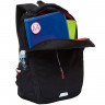 Рюкзак для мальчиков (GRIZZLY) арт RU-134-1/1 черный - красный 29х41,5х18 см