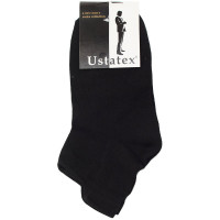 Носки мужские арт.1С16 размер 23-25 хлопок 82% полиамид 16% эластан 2% цвет черный укороченные (Юстатекс)