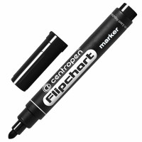 Маркер CENTROPEN FLIPCHART ВО круглый 2,5мм черный арт.8550/1Ч