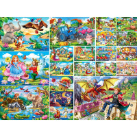 Пазл 54 элемента Сказочные картинки МИКС (РК) арт.П54-5126