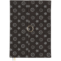 Ежедневник А5 недат. к/з deVENTE "Chic" черный, крем.бумага, 136л, магн.створка арт.2034123