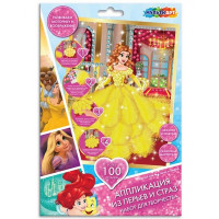 Поделка из перьев и страз Аппликация Прекрасный бал (MultiArt) арт.FEATHGEM-PD