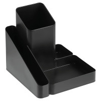 Подставка для канцелярских принадлежностей (СТАММ) ИМИДЖ черный арт.ОР31