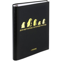 Тетрадь на кольцах А5 клетка 120 листов (deVENTE) Дела идут хорошо со сменным блоком  матовая ламинация тиснение фольга арт.2057507