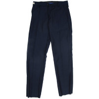 Брюки для мальчика (MULTIBRAND) классический силуэт  размер 32/128-42/158 цвет синий