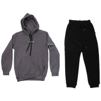 Костюм спортивный для мальчика утепленный арт.3422  размерный ряд 30/122-36/140 цвет темно-серый