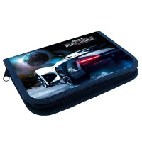 Пенал 1 отделение с откидной планкой (ОНИКС) ПКК 07-5 Space auto 190х130мм ламиннированный картон