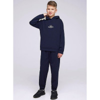 Костюм спортивный для мальчика артикул CLE 849517/70у_п размер 36/140-42/158 цвет темно-синий