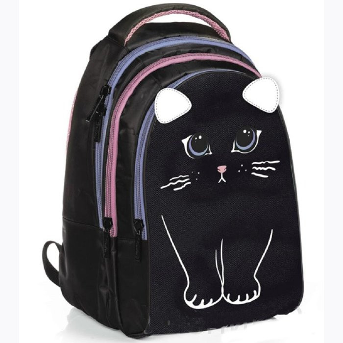Рюкзак для девочек (Hatber) Street Кошечка 30х42х20 см арт.NRk_37093