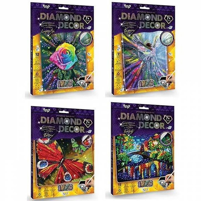 Набор для создания мозайки DIAMOND DECOR планшетка без рамки (Danko Toys) в ассортименте арт.90