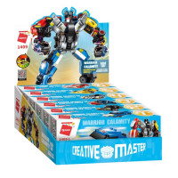 Конструктор пластиковый Мега робот Крутые тачки QMAN 71-108 деталей ассорти арт.C1409