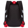 Рюкзак для мальчиков (Grizzly) арт 4 черный - красный 26х39х20 см