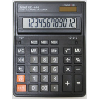Калькулятор настольный 12 разрядов двойное питание UNIEL  203*158*30,5  (UD-444) (аналог SDC-444S)