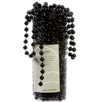 Украшение декоративное "Бусы" 10м d-0,8см черный бисер арт.ID17971