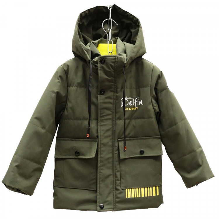 Куртка осенняя для мальчика (Zyjj Baby) размерный ряд 24/92-30/116 арт.scs-23013-2 цвет зеленый