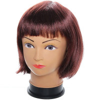 Парик карнавальный "Каре" цв.каштановый" арт.770-558