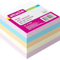 Блок для записи цветной, размер 9*9*5 не склеенный 80г/м2