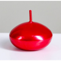Свеча "Овал" 4см красный арт.3093188