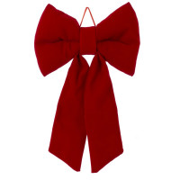 Украшение декоративное "Бант объёмный" 20*14см "Бархат" цв.красный арт.826095