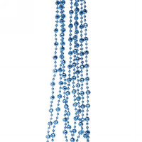 Украшение декоративное "Бусы" 250см сапфир арт.556-332