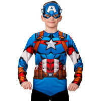 Костюм для мальчика Капитан Америка (кофта,маска) р.30/116-34/134 арт.5853