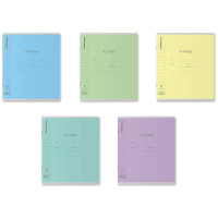 Тетрадь 12 листов косая линия (ErichKrause) Классика CoverPrо пластиковая обложка  ассорти арт.60549