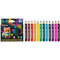 Карандаши цветные (deVENTE) Triolino Ultra 4М.KIDS 12цв. 4М утолщ. диаметр 5мм трехгран. арт.5022428