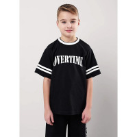 Футболка для мальчика арт.CLE 856985/14кд_п размер 34/134-42/158 цвет черный