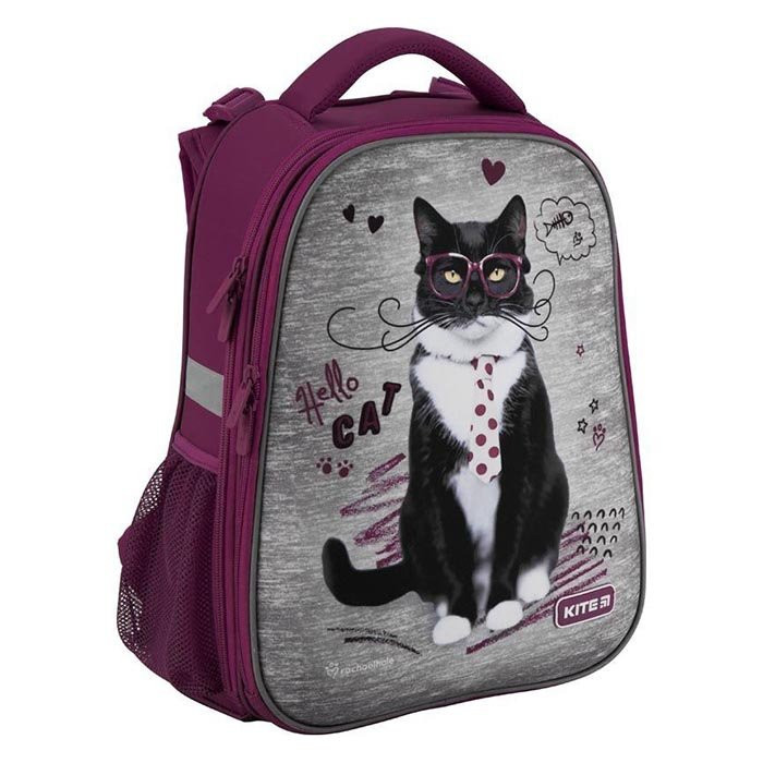 Ранец для девочек школьный (KITE) Black cat 38x29x16 см арт.531