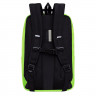 Рюкзак для мальчиков (Grizzly) арт RU-337-3/1 черный-салатовый 29х43х15 см